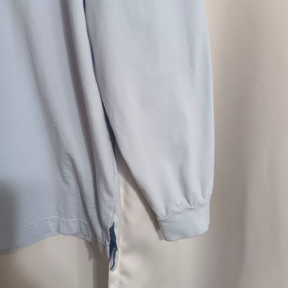 Victoria Secret Pink Long Sleeve Lt Blue Sz L T-shirt Relax Fit 100% Cotton - Picture 7 of 10